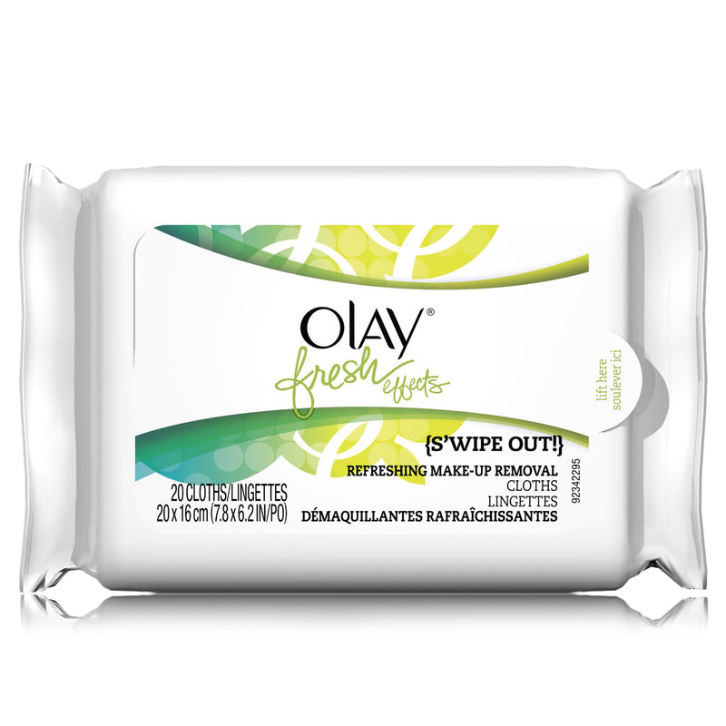 Olay Fresh Effects S'Wipe Out! Refreshing Make-Up Removal Cloths 20 Ct