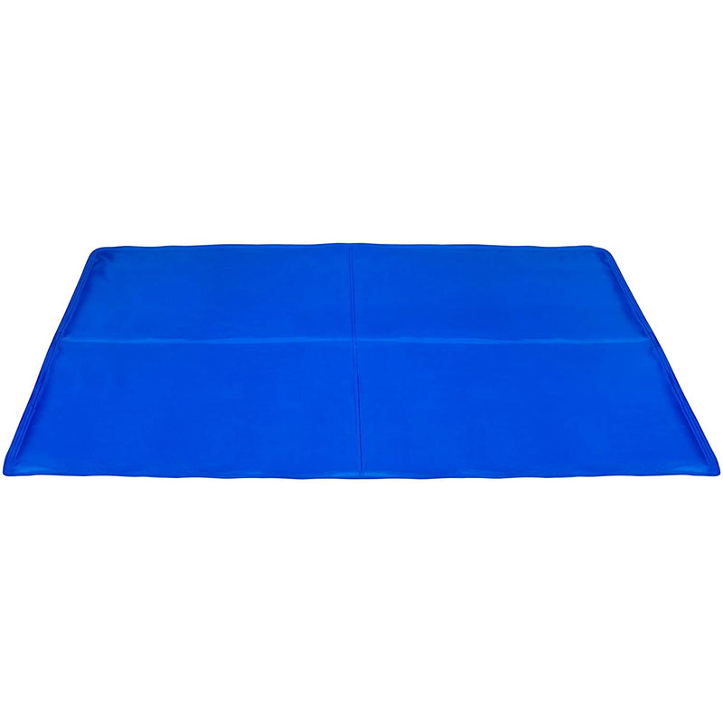 Baumster Cooling Pet Mat, 38" x 32", Blue - Self Cooling Mat for Dogs and Cats - For Beds, Crates, Kennels and More