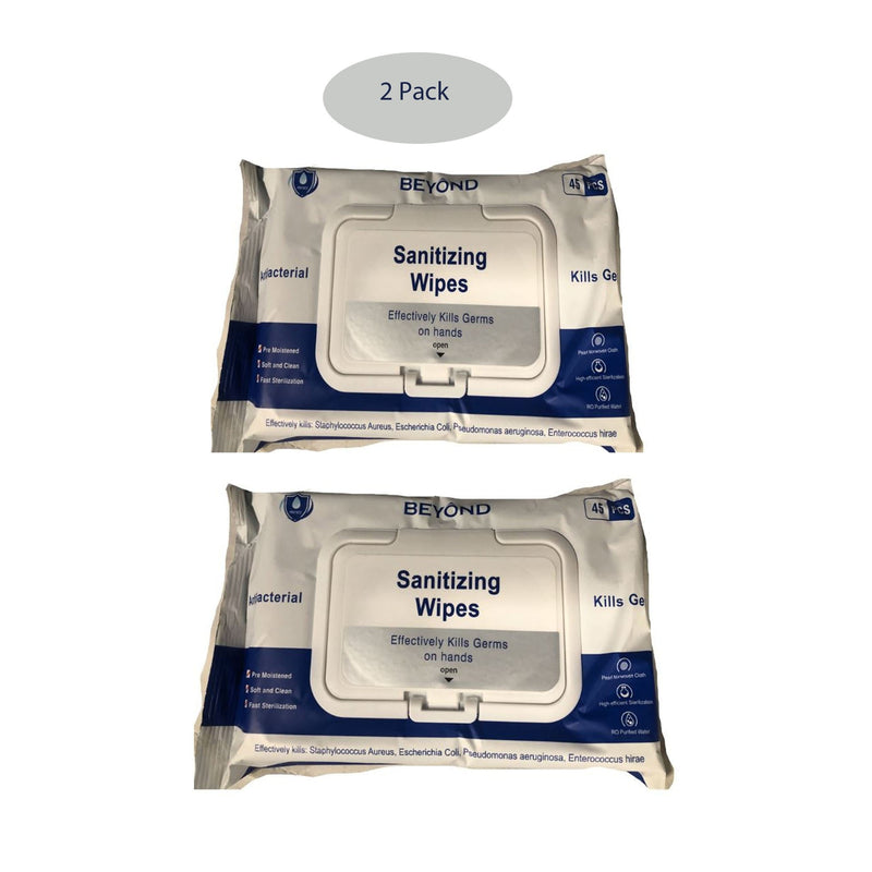 Beyond Antibacterial Sanitizing Wipes, 45 Count, 2 Packs
