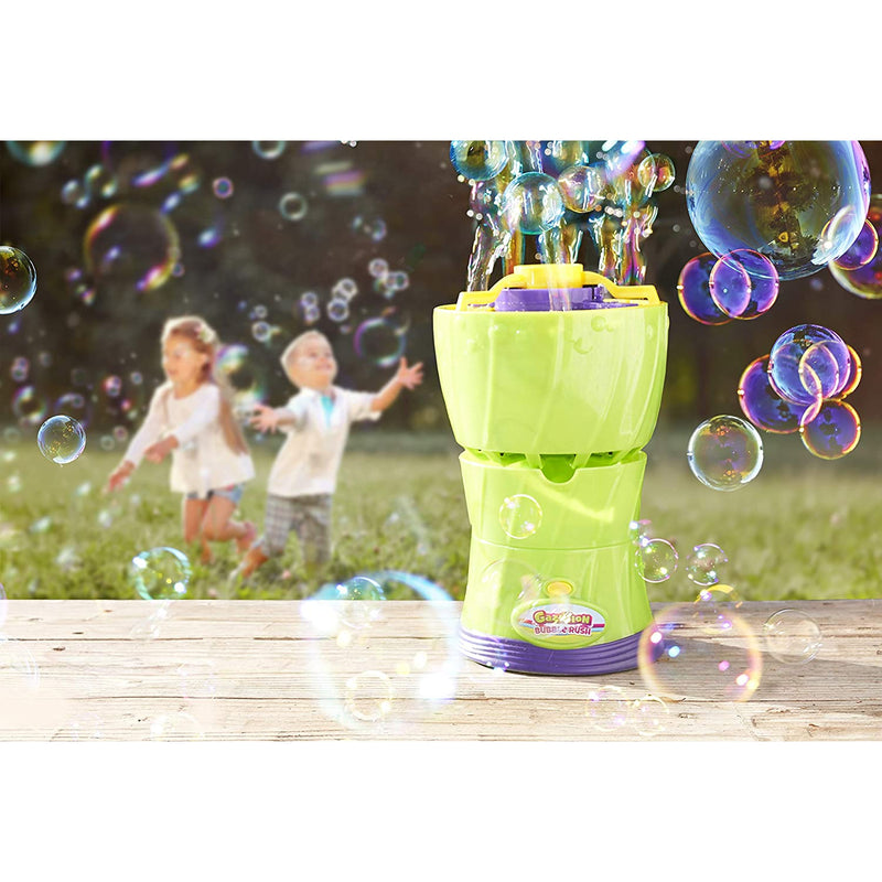 Gazillion Bubble Rush Bubble Blower Machine With 3 Solution Bottles, 40 Fluid Ounces