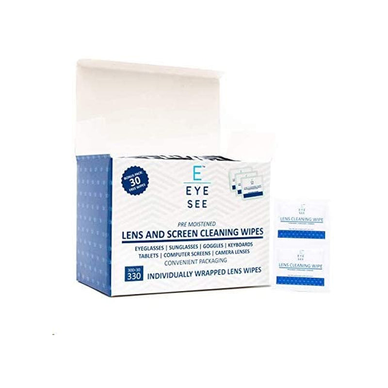 Eye See Lens and Screen Cleaning Wipes - 300 Wipes + 30 Bonus = 330 Total Wipes