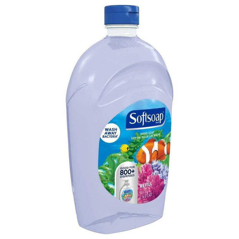 Softsoap Liquid Hand Soap Refill, Aquarium Series, 1 Bottle of 50 Fluid Ounces