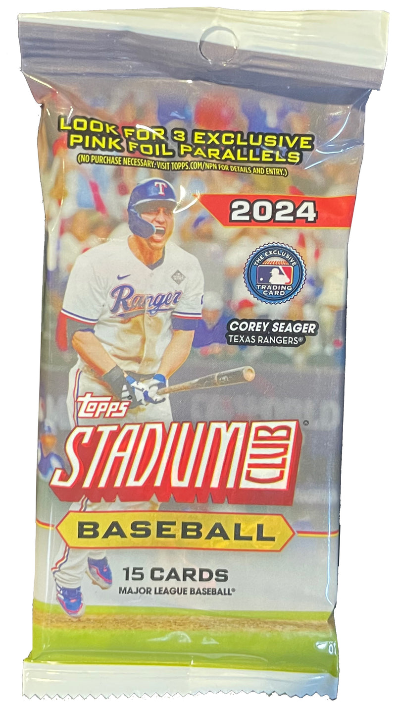 Topps 2024 Baseball Cards - Stadium Club Series - 3 Fat Packs