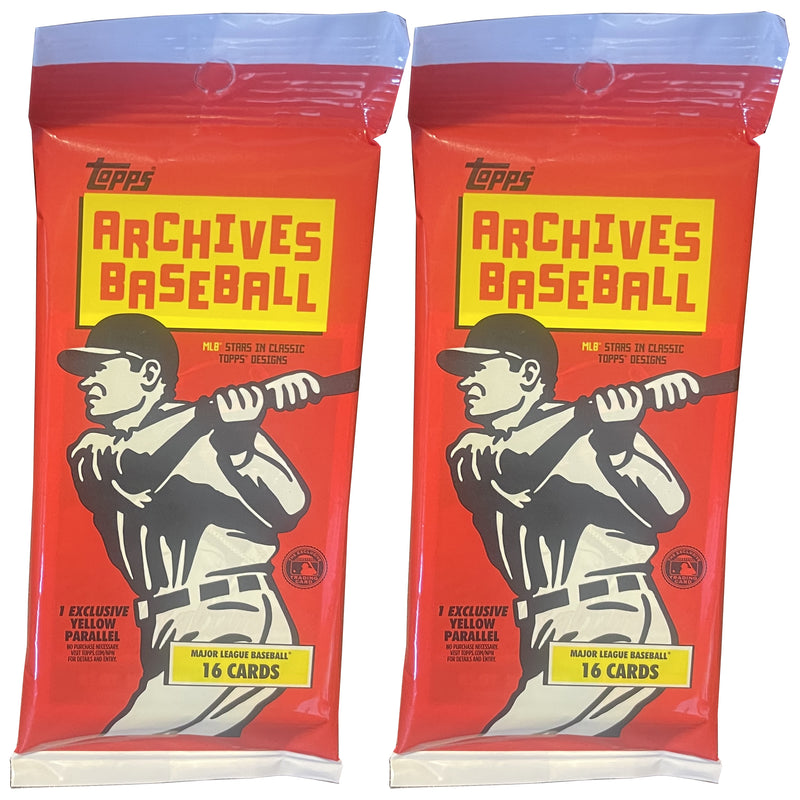 2024 Topps Archives Baseball Fat Pack - 16 Cards Each - 2 Pack