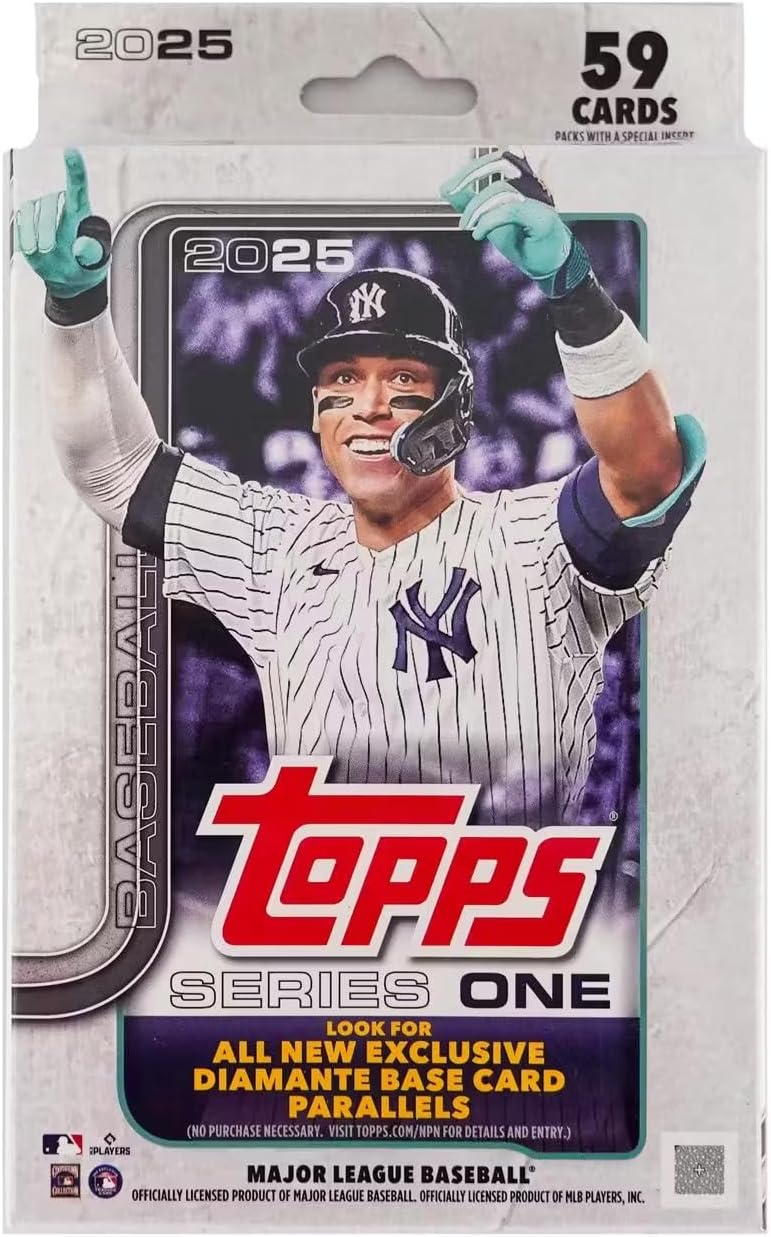 2025 Topps Series 1 Baseball Trading Card MLB Hanger Box - 59 Cards