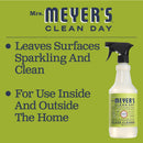 Mrs. Meyer's Clean Day Glass Cleaner Bottle, Lemon Verbens, 24 Fluid Ounces