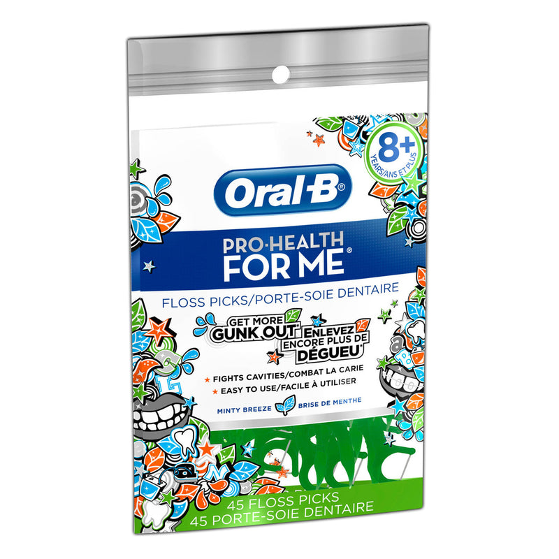 Oral-B Pro-Health FOR ME Floss Picks Minty Breeze 45 Floss Picks