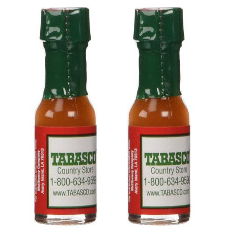 Tabasco Red Pepper Sauce, Mini Size 1/8 Oz, 2 Pack