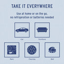 Baumster Cooling Pet Mat, 38" x 32", Blue - Self Cooling Mat for Dogs and Cats - For Beds, Crates, Kennels and More