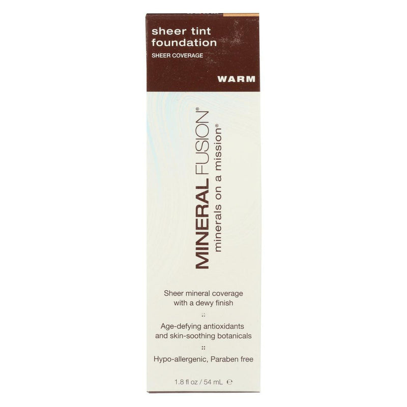 Mineral Fusion Sheer Tint Foundation, Warm, 1.8 Ounce