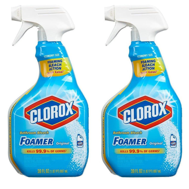 Clorox Bleach Bathroom Foamer, 30 fl oz, 2 Pack