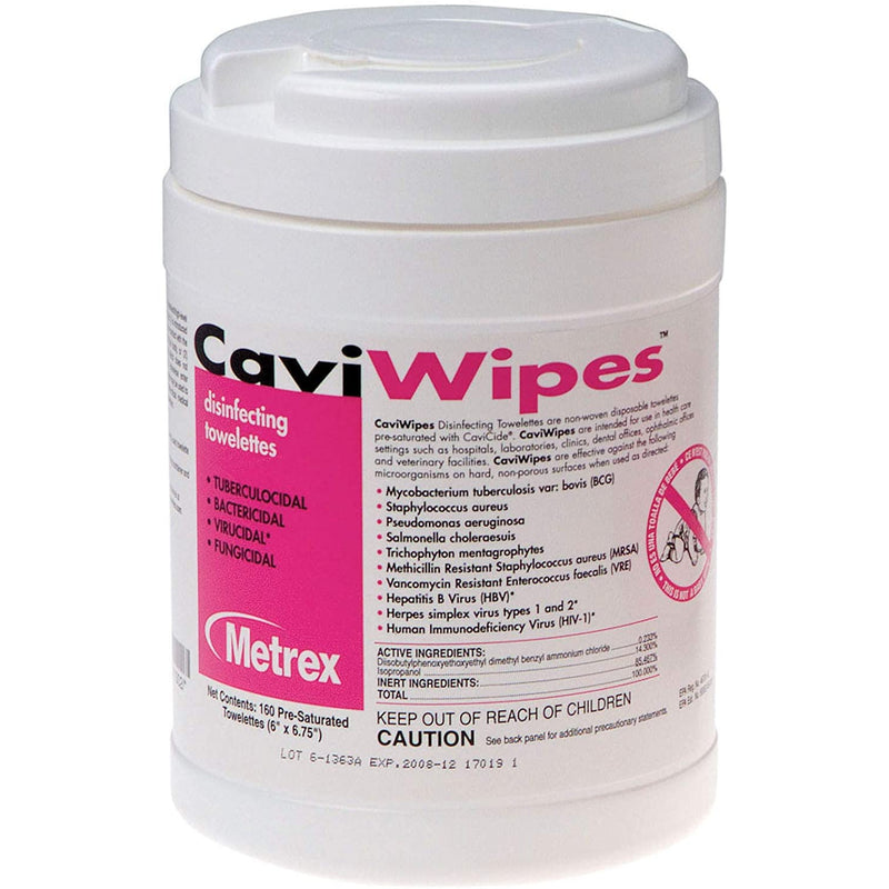 Caviwipes Cavicide Germ Clean Wipes 160 Count