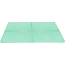 Baumster Large Cooling Pet Mat, 38" x 32", Green - Self Cooling Mat for Dogs and Cats - For Beds, Crates, Kennels and More