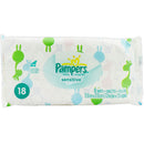 Pampers Sensitive Soft Pack Wipes 18 Count