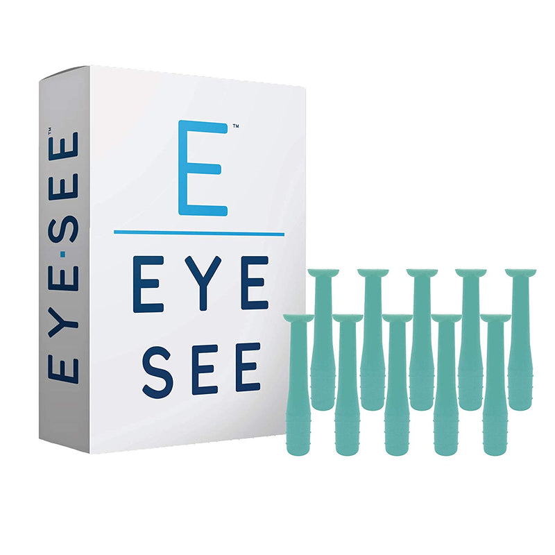 EyeSee Hard Contact Lens Remover RGP Plunger, Green, 10ct