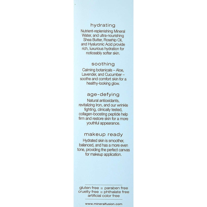 Mineral Fusion Facial Moisturizer, Intense Hydration, 3.4 Ounce