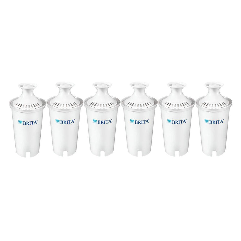 Brita Advanced Replacement Water Filter for Pitchers, 6 Count