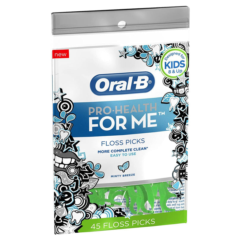 Oral B Pro-Health For Me Dental Floss Picks, Minty Breeze Flavor, 45 Ct