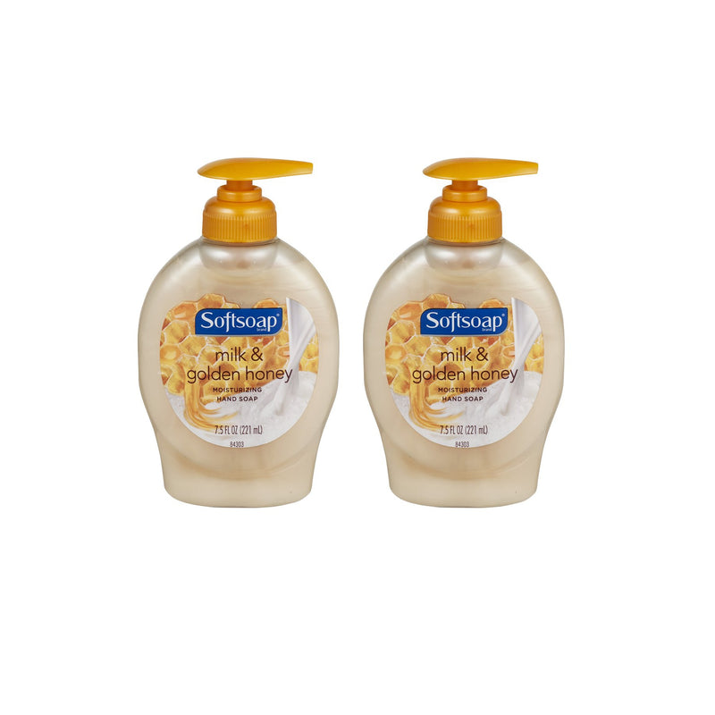 Softsoap Moisturizing Hand Soap Milk & Golden Honey 7.5oz, Pack of 2