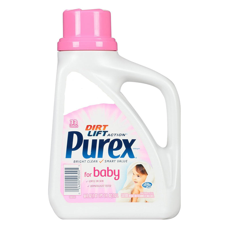 Purex Dirt Lift Action Toddler Baby Laundry Detergent 50 fl oz, 33 Loads