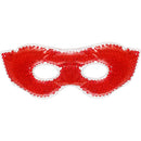 Eye See Gel Eye Mask, Red - Cold Compress Ice Pack with Gel Beads - Microwave Safe for Heat Therapy - Great for Puffy Eyes, Dark Circles, Dry Eyes, Soothing Headaches