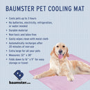 Baumster Cooling Pet Mat, 38" x 32", Blue - Self Cooling Mat for Dogs and Cats - For Beds, Crates, Kennels and More
