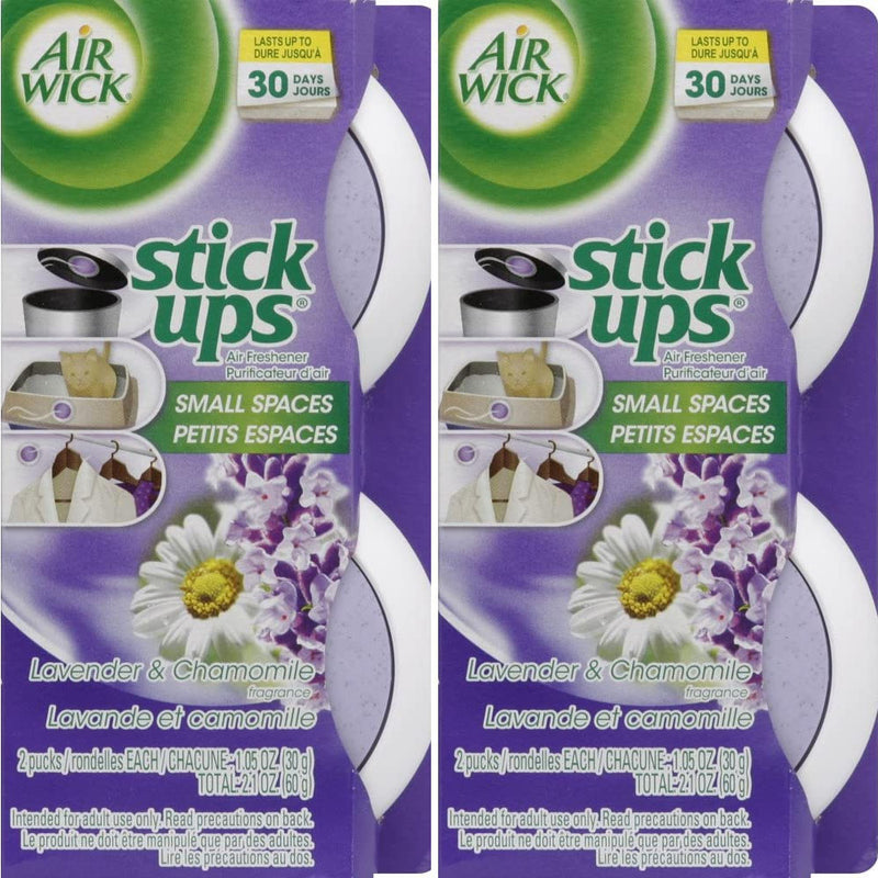 Airwick Stick Ups, Lavender/Chamomile, 2 Count Each, 2 Pack