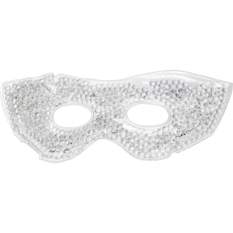 Eye See Gel Eye Mask, White - Cold Compress Ice Pack with Gel Beads - Microwave Safe for Heat Therapy - Great for Puffy Eyes, Dark Circles, Dry Eyes, Soothing Headaches