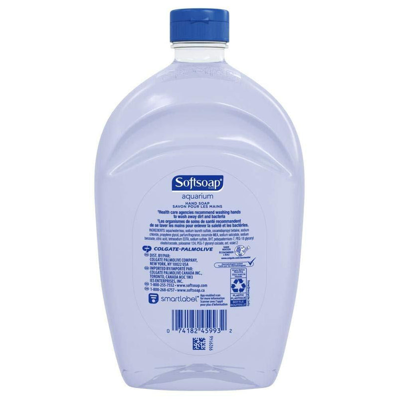 Softsoap Liquid Hand Soap Refill, Aquarium Series, 1 Bottle of 50 Fluid Ounces
