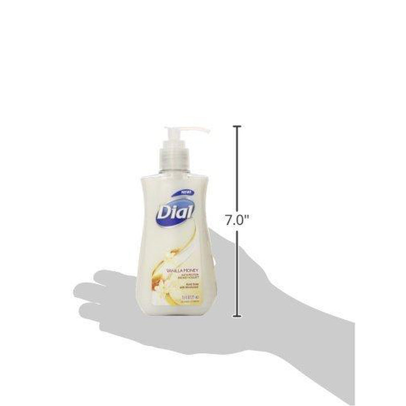 Dial Liquid Hand Soap, Vanilla Honey with Protein Packed Yogurt, 7.5 oz, 6 Pack