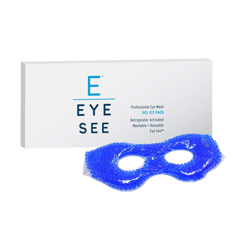 Eye See Cooling Eye Mask with Beads for Puffy Eyes, Sinuses, Dry Eyes and Allergy Relief