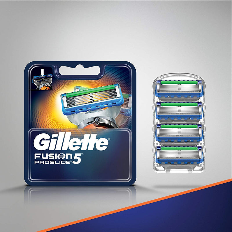 Gillette Fusion 5 ProGlide Men's Razor Blade Refills, 4 Count