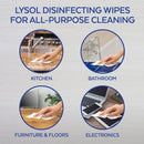 Lysol Disinfecting Wipes, Lemon and Lime Blossom, 3 Packs of 35 Wipes, 105 Total