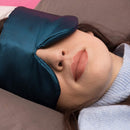 Eye See Satin Sleep Mask for Women and Men with Adjustable Strap, Comfortable, Blocks All Light