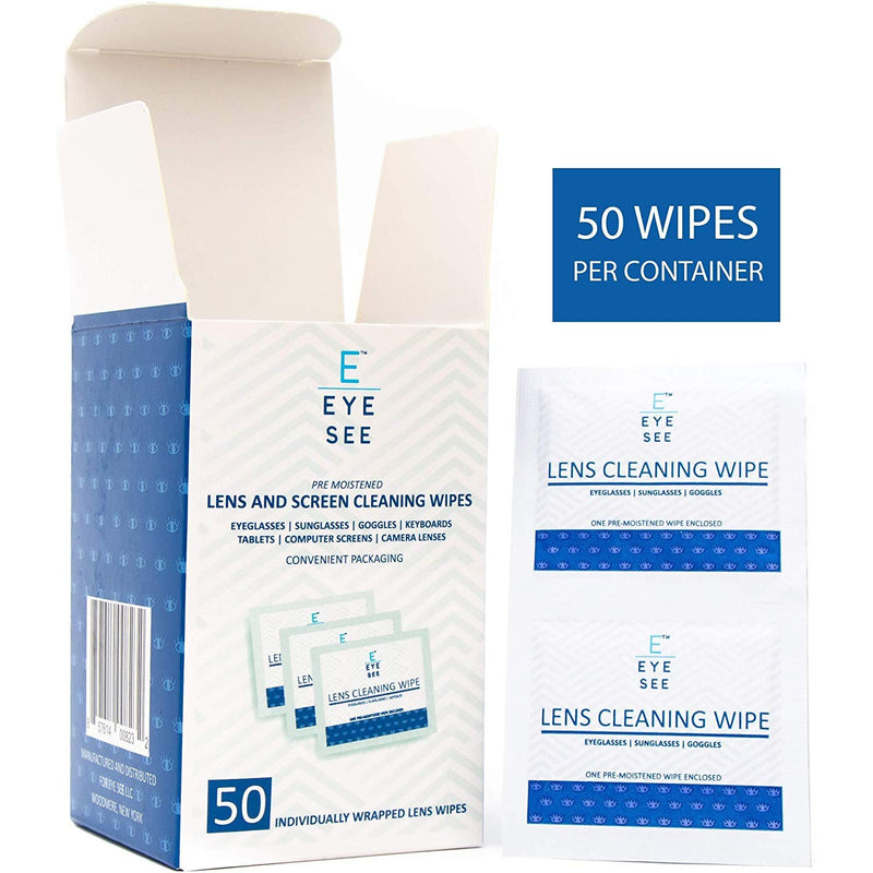 Eye See Lens and Screen Cleaning Wipes - 50 Wipes