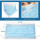 Disposable Face Mask, 3-Ply Facial Cover Masks with Ear Loop, Breathable Non-Woven, 50ct