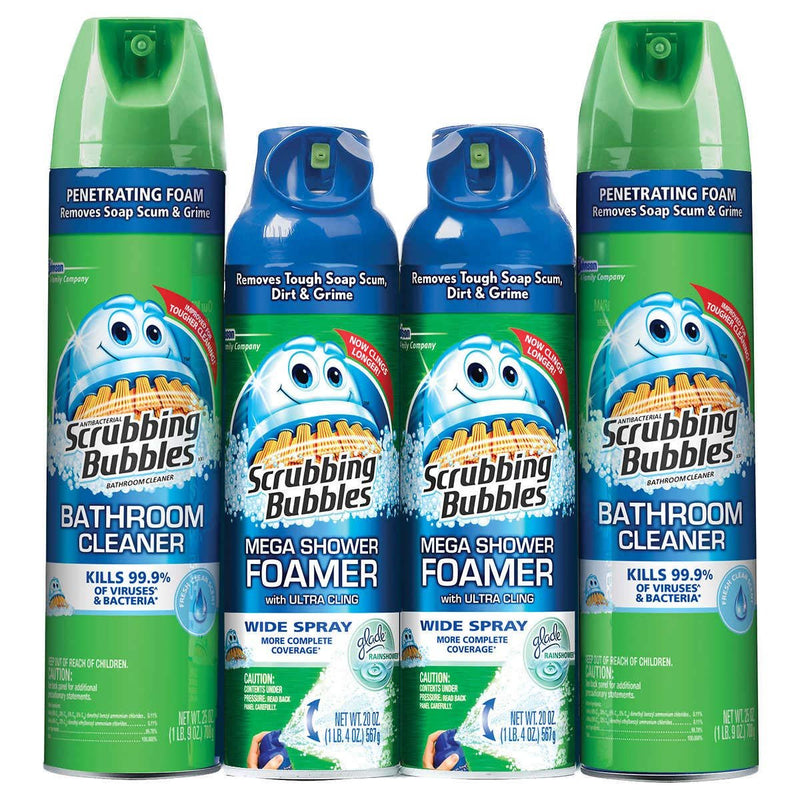 Scrubbing Bubbles Bathroom Cleaning Combo Pack, 4 Bottles